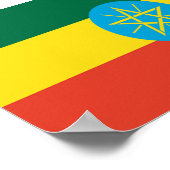 vlag van Ethiopië Poster (Hoek)