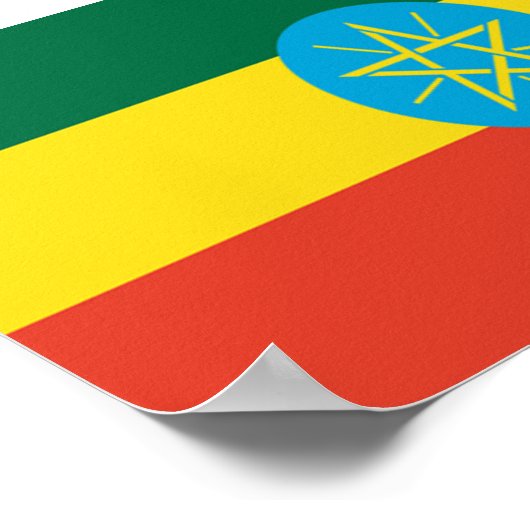 vlag van Ethiopië Poster (Hoek)
