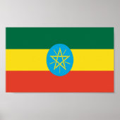 vlag van Ethiopië Poster (Voorkant)