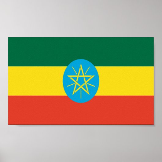 vlag van Ethiopië Poster (Voorkant)