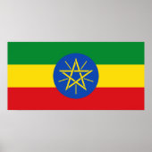 vlag van Ethiopië Poster (Voorkant)