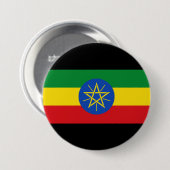 vlag van Ethiopië Ronde Button 7,6 Cm (Voorkant /achterkant)