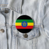 vlag van Ethiopië Ronde Button 7,6 Cm (In situ)