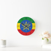 Vlag van Ethiopië Ronde Klok (Huis)