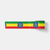 vlag van Ethiopië Satijnen Lint (Voorkant)