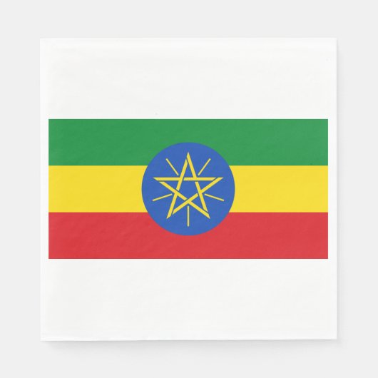 vlag van Ethiopië Servet (Voorkant)