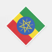 Vlag van Ethiopië Servet (Hoek)