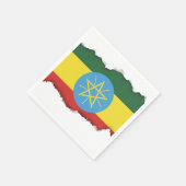 vlag van Ethiopië Servet (Hoek)