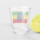 vlag van Ethiopië Shot Glas (Achterkant)