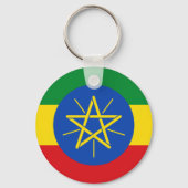 vlag van Ethiopië Sleutelhanger (Achterkant)