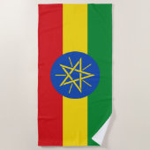 Vlag van Ethiopië Strandlaken (Voorkant)