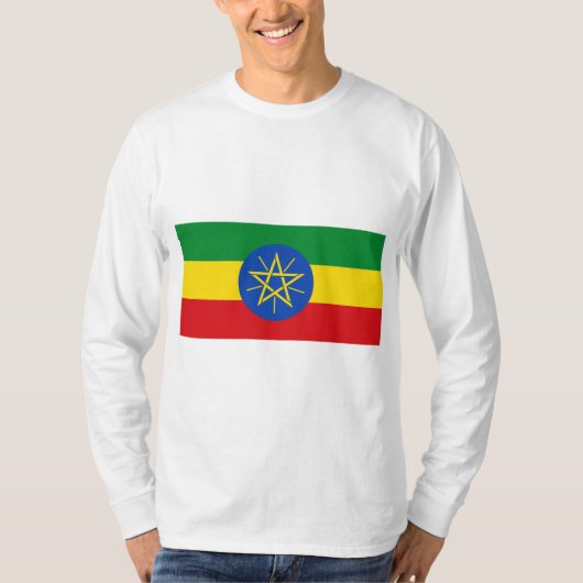 vlag van Ethiopië T-shirt (Voorkant)
