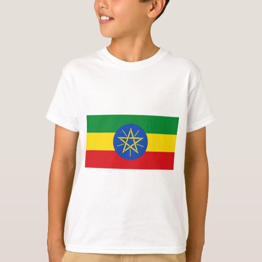 vlag van Ethiopië T-shirt (Voorkant)