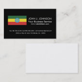 vlag van Ethiopië Visitekaartje (Voorkant / Achterkant)