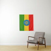 vlag van Ethiopië Wandkleed (In situ)