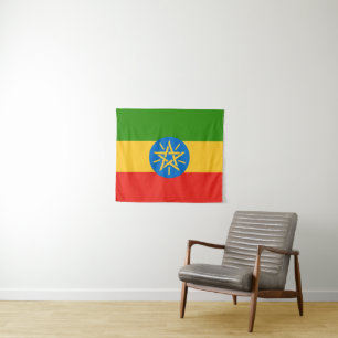 vlag van Ethiopië Wandkleed