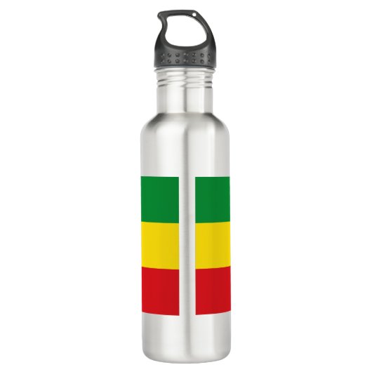 vlag van Ethiopië Waterfles (Achterkant)