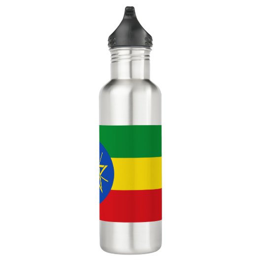 vlag van Ethiopië Waterfles (Rechts)