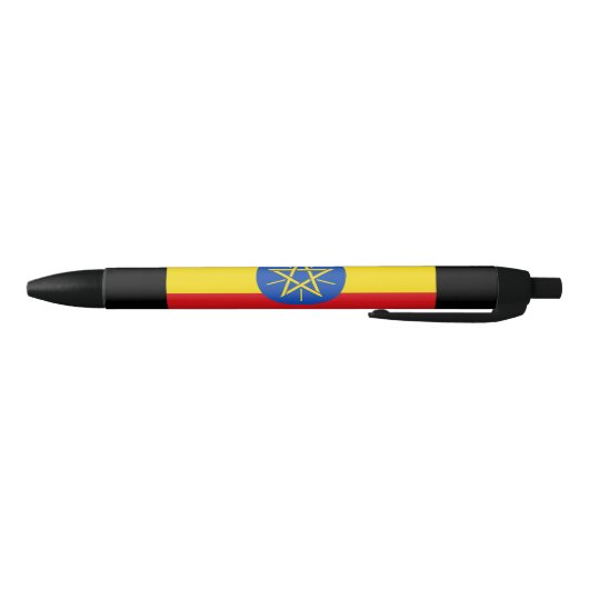 vlag van Ethiopië Zwarte Inkt Pen (Bodem)