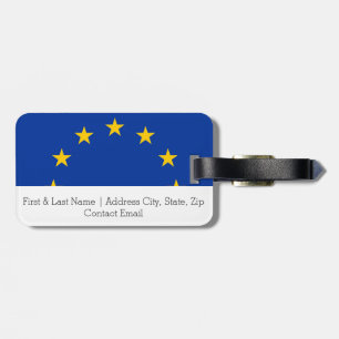Vlag van Europa, Europese vlag Bagagelabel