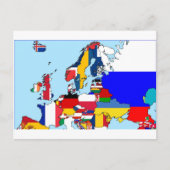 VLAG VAN EUROPA - KAART (Voorkant)