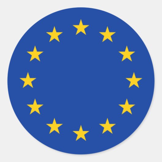 VLAG VAN EUROPA STICKERS (Voorkant)