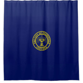 Vlag van Evansville (Indiana) Douchegordijn