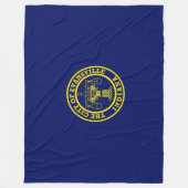 Vlag van Evansville (Indiana) Fleece Deken (Voorkant)