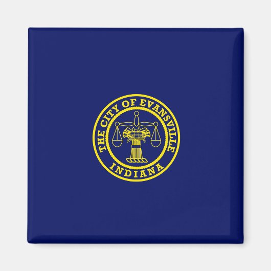 Vlag van Evansville (Indiana) Magneet (Voorkant)
