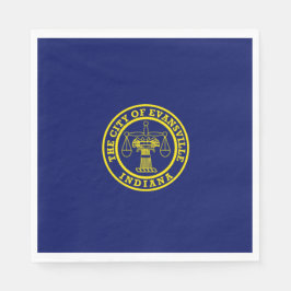 Vlag van Evansville (Indiana) Servet