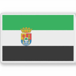 Vlag van Extremadura Sticker