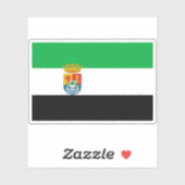 Vlag van Extremadura Sticker (Vel)