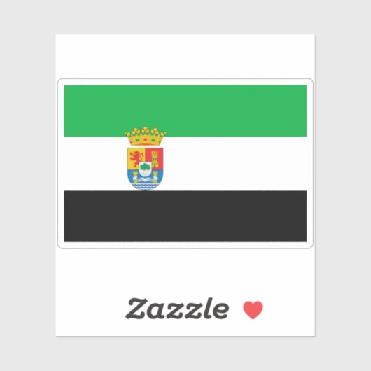 Vlag van Extremadura Sticker (Vel)