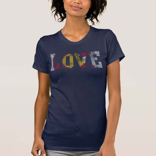 vlag van Fade Love Colorado T-shirt (Voorkant)