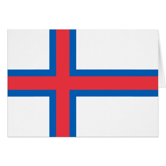 Vlag van Faeröer (Voorkant Horizontaal)