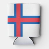 Vlag van Faeröer Blikjeskoeler (Voorkant)