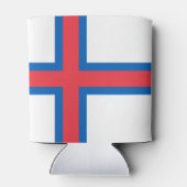 Vlag van Faeröer Blikjeskoeler (Achterkant)