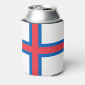 Vlag van Faeröer Blikjeskoeler (Blikje Achterkant)