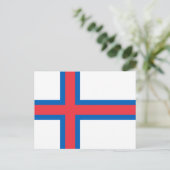 Vlag van Faeröer Briefkaart (Staand voorkant)