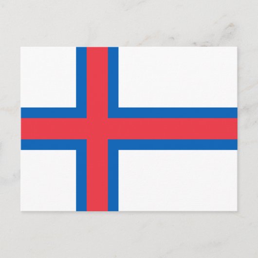 Vlag van Faeröer Briefkaart (Voorkant)