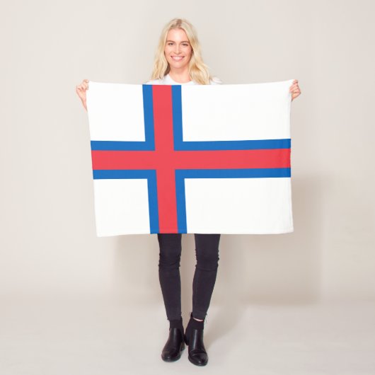 Vlag van Faeröer Fleece Deken (In situ)