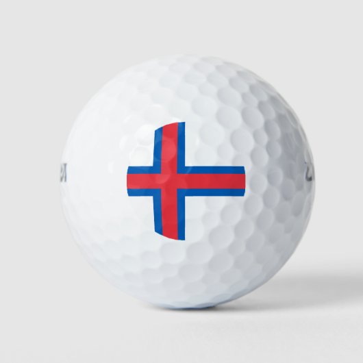 Vlag van Faeröer Golfballen (Voorkant)