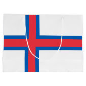 Vlag van Faeröer Groot Cadeauzakje (Achterkant)