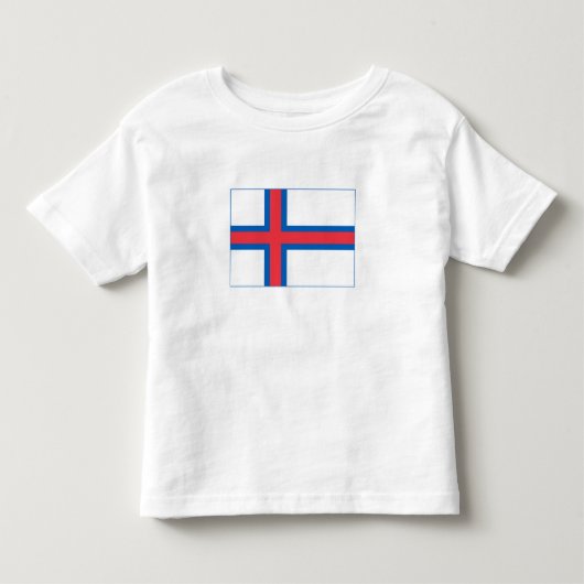 Vlag van Faeröer Kinder Shirts (Voorkant)