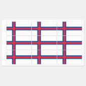 Vlag van Faeröer Labels (Vel)