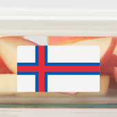 Vlag van Faeröer Labels (Aangebracht)