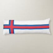 Vlag van Faeröer Lichaamskussen (Achterkant)