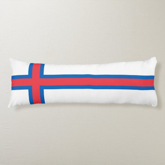 Vlag van Faeröer Lichaamskussen (Voorkant)
