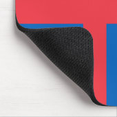 Vlag van Faeröer Muismat (Hoek)