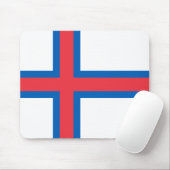 Vlag van Faeröer Muismat (Met muis)